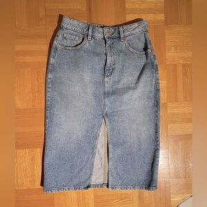 Dynamite midi blue jeans skirt